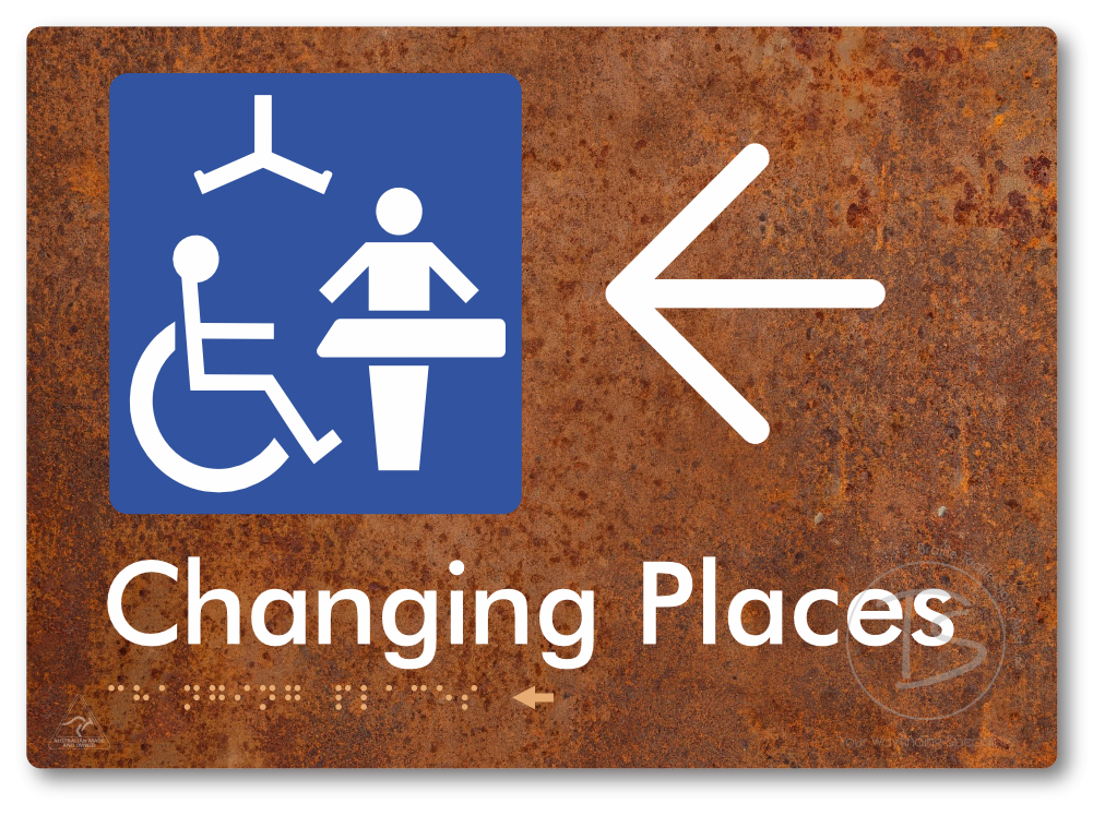 Changing Places with Large Directional Arrow (Certification Required)
