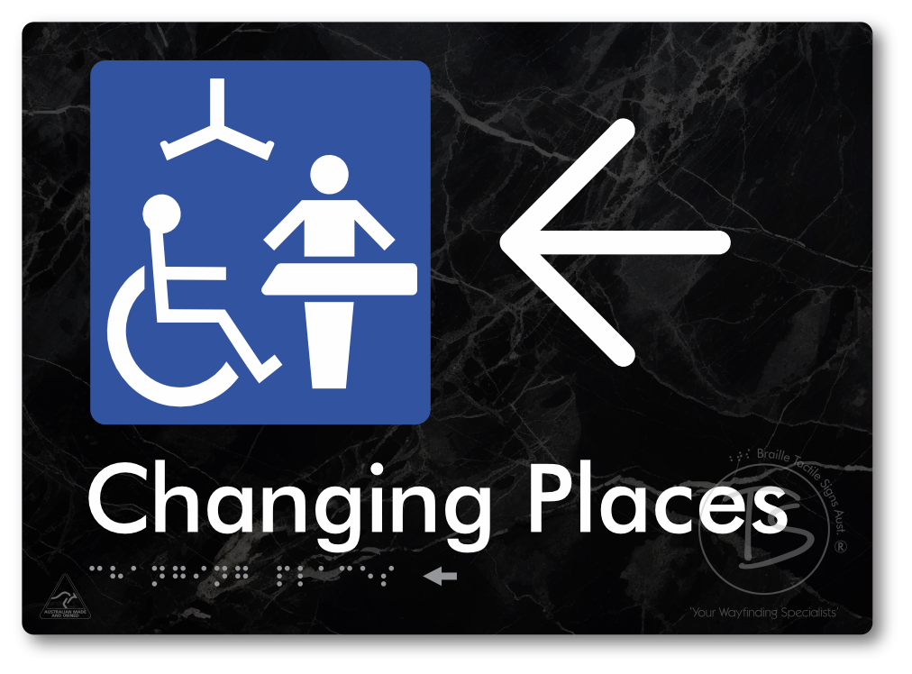 Changing Places with Large Directional Arrow (Certification Required)