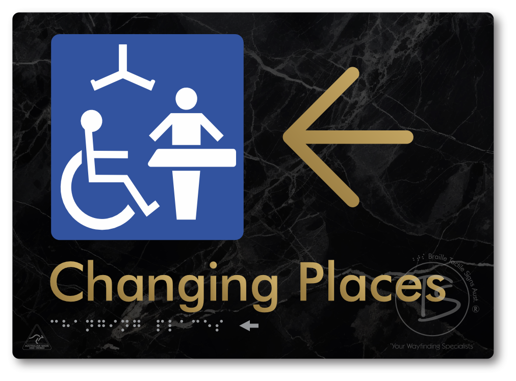 Changing Places with Large Directional Arrow (Certification Required)