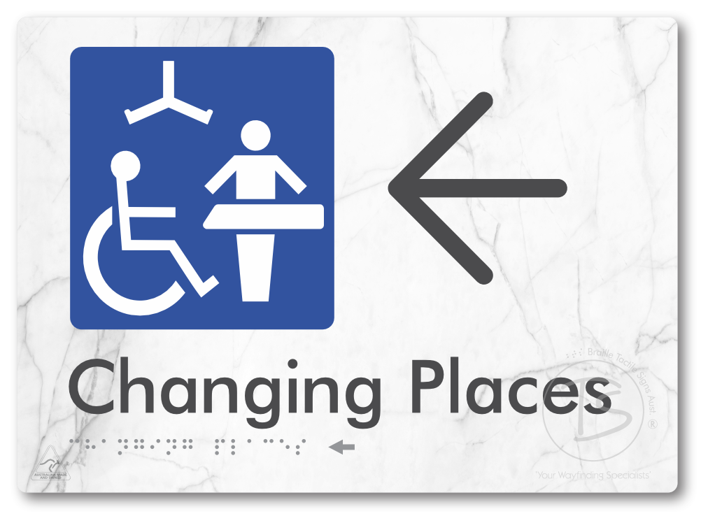 Changing Places with Large Directional Arrow (Certification Required)