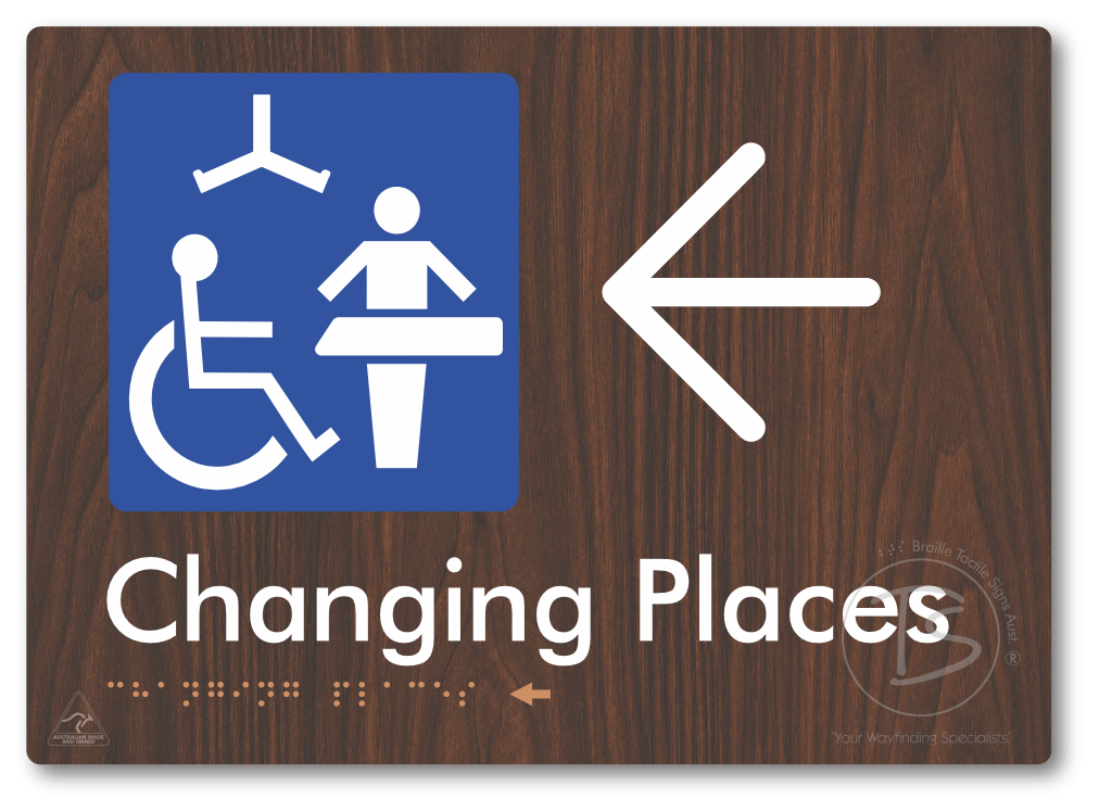 Changing Places with Large Directional Arrow (Certification Required)