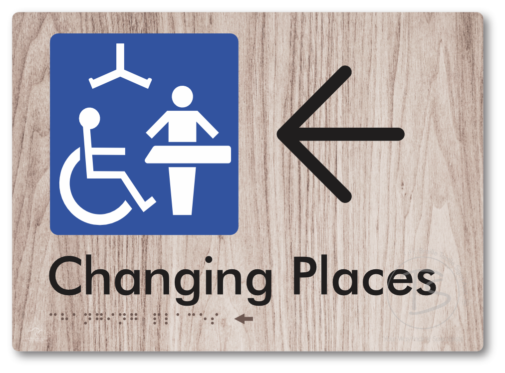 Changing Places with Large Directional Arrow (Certification Required)