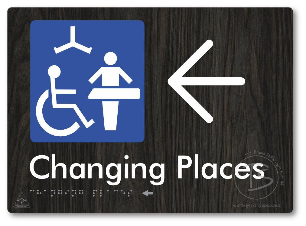 Changing Places with Large Directional Arrow (Certification Required)