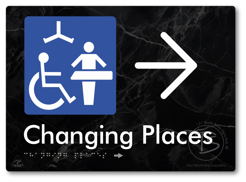 Changing Places with Large Directional Arrow (Certification Required)