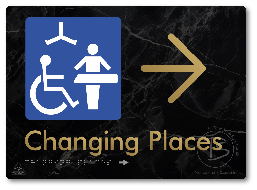 Changing Places with Large Directional Arrow (Certification Required)