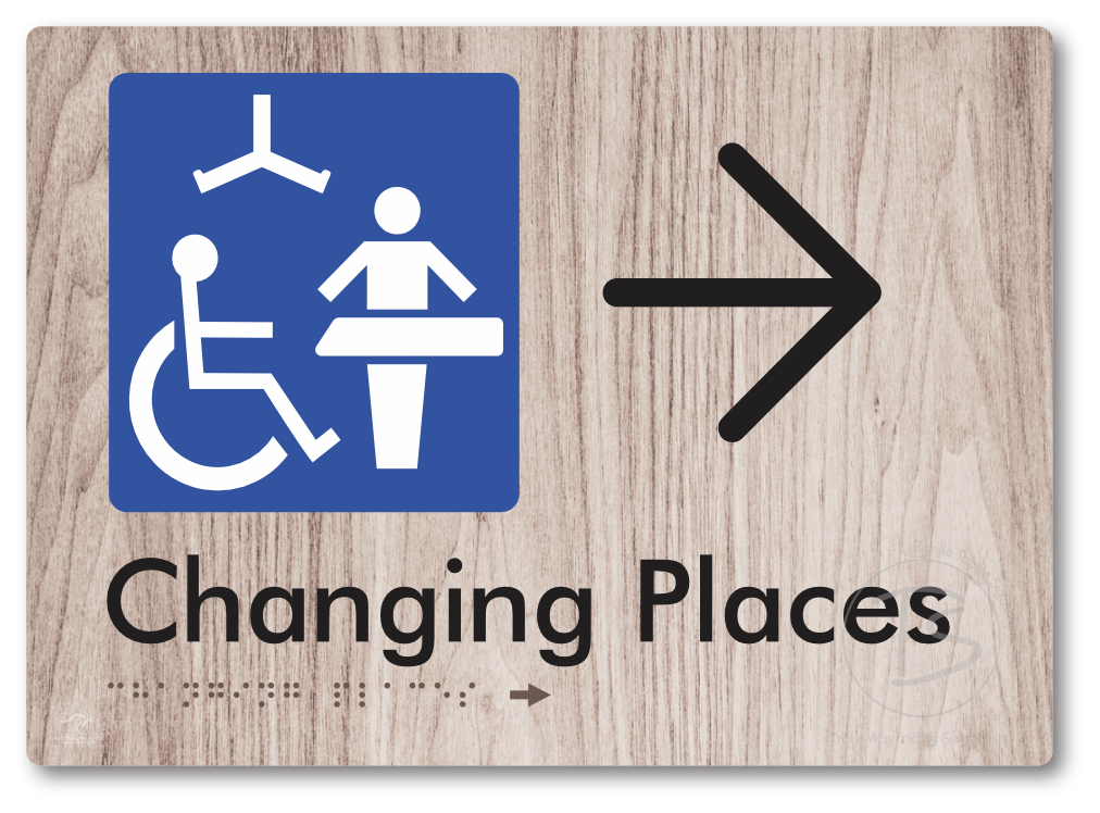 Changing Places with Large Directional Arrow (Certification Required)