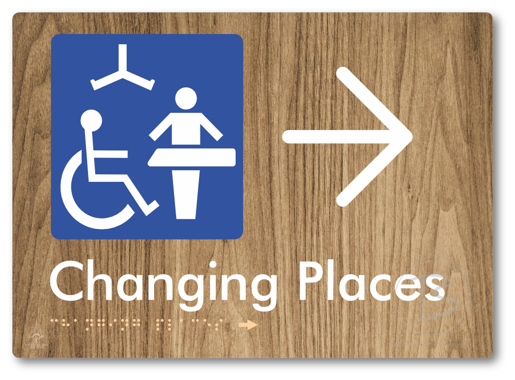 Changing Places with Large Directional Arrow (Certification Required)