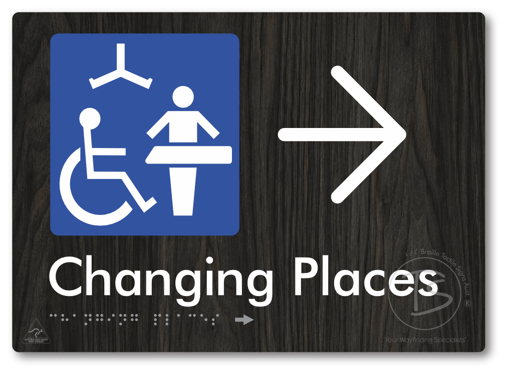 Changing Places with Large Directional Arrow (Certification Required)