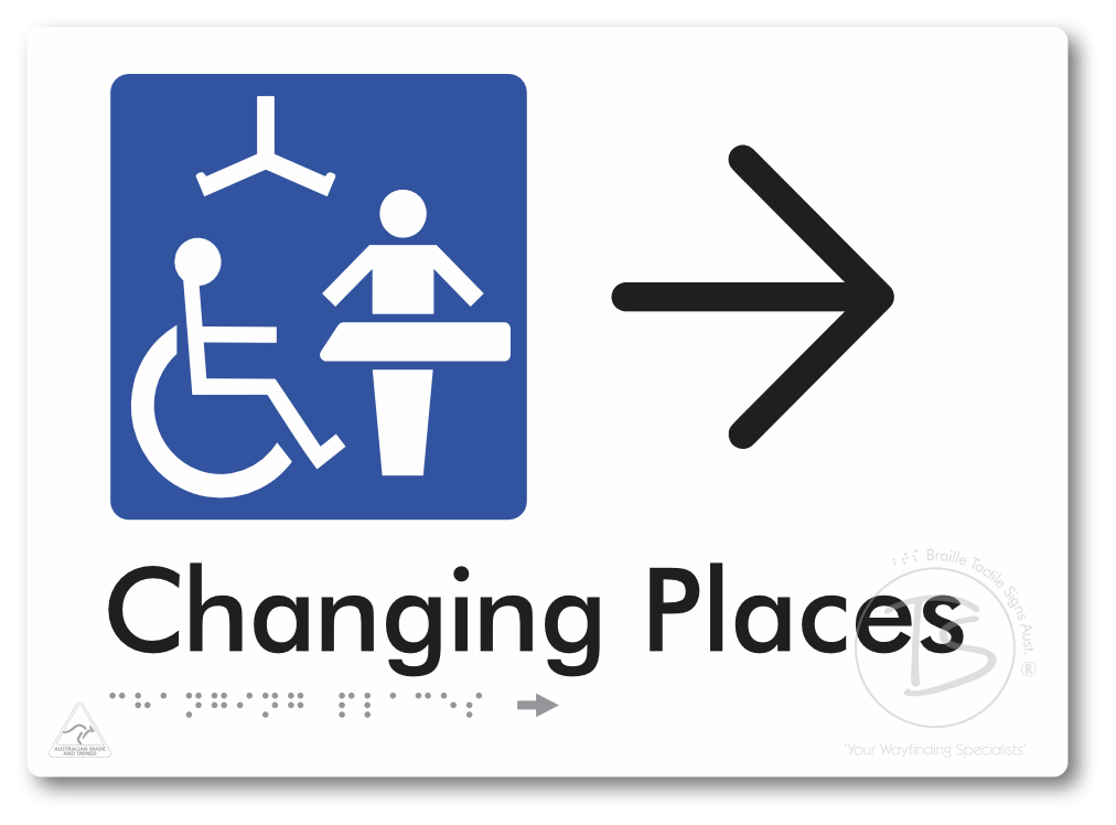 Changing Places with Large Directional Arrow (Certification Required)