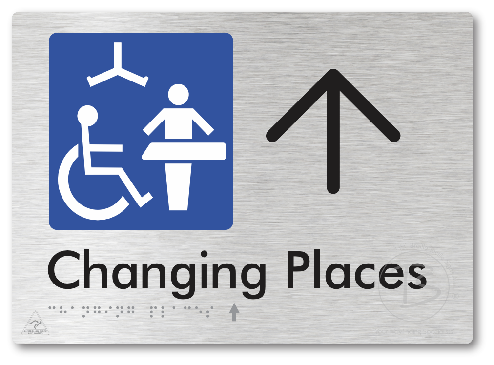 Changing Places with Large Directional Arrow (Certification Required)