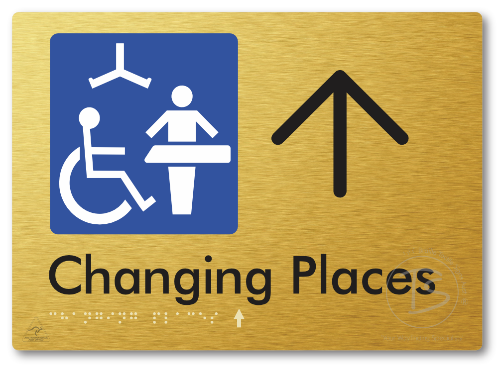 Changing Places with Large Directional Arrow (Certification Required)