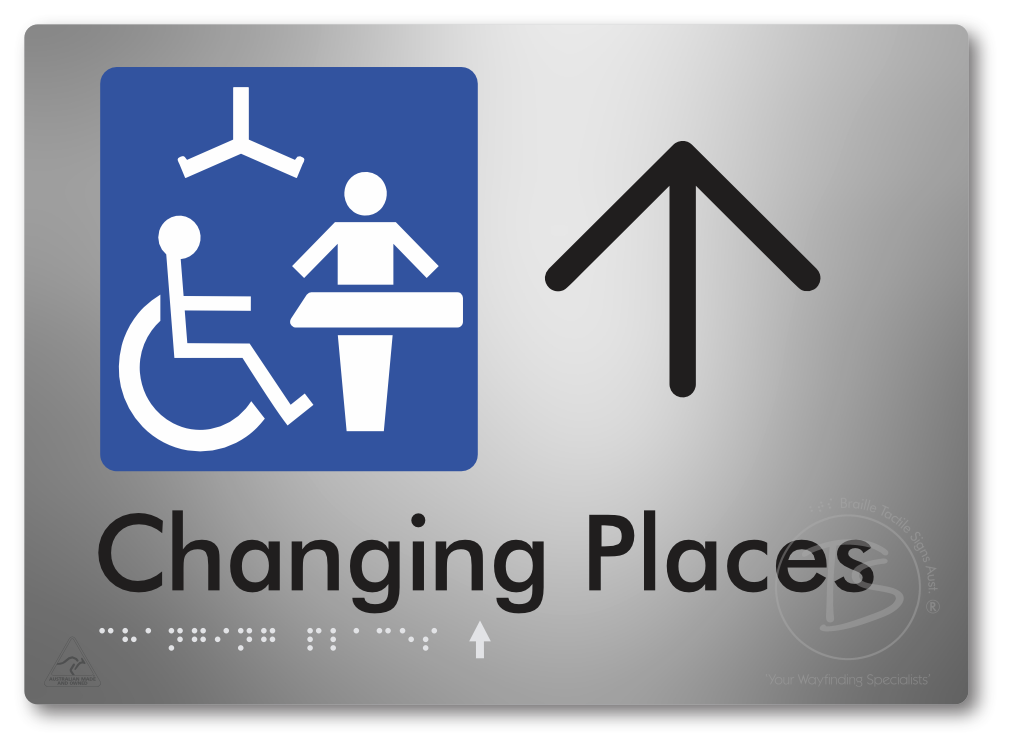 Changing Places with Large Directional Arrow (Certification Required)