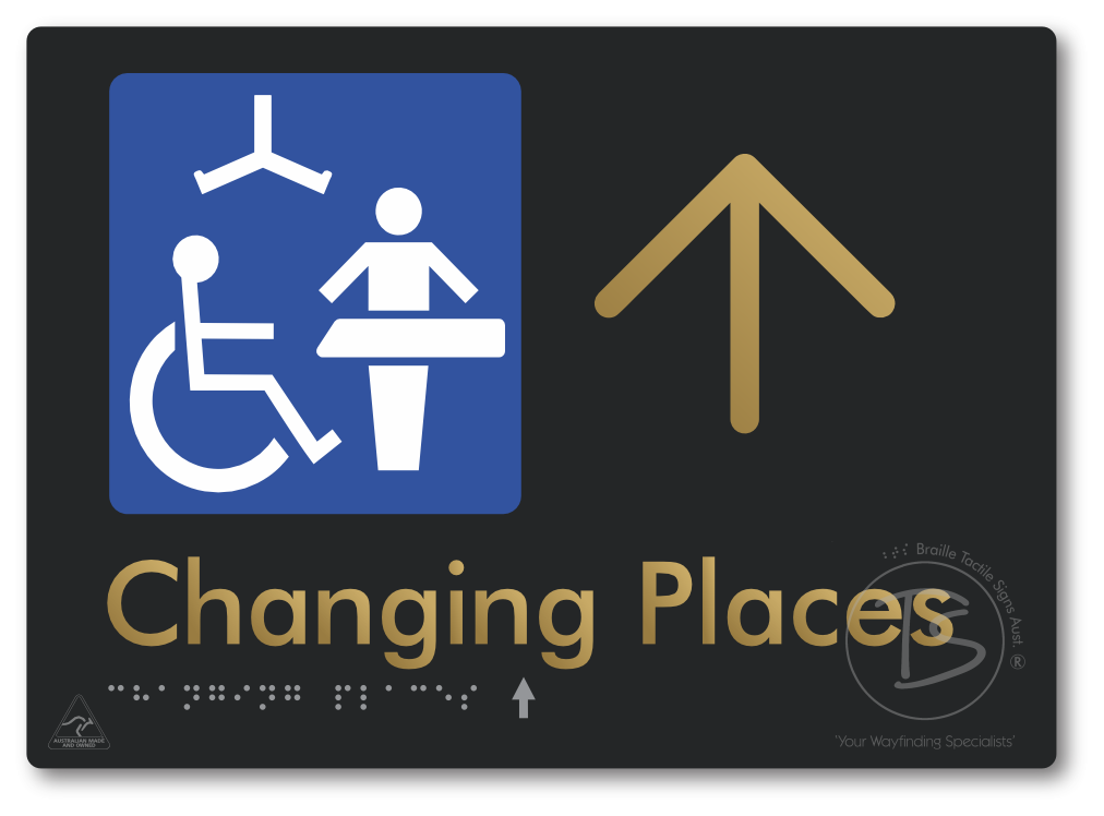 Changing Places with Large Directional Arrow (Certification Required)