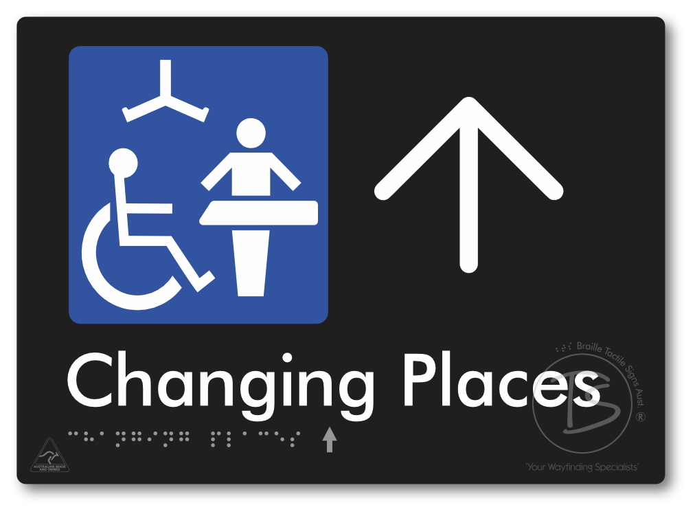 Changing Places with Large Directional Arrow (Certification Required)