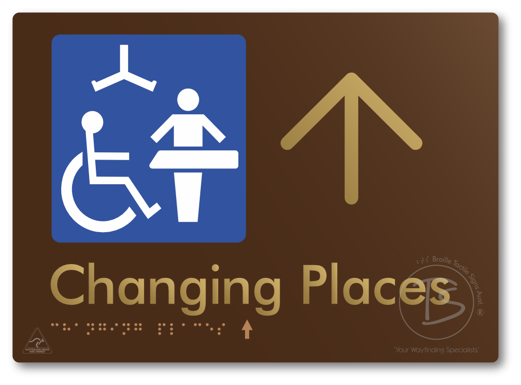 Changing Places with Large Directional Arrow (Certification Required)