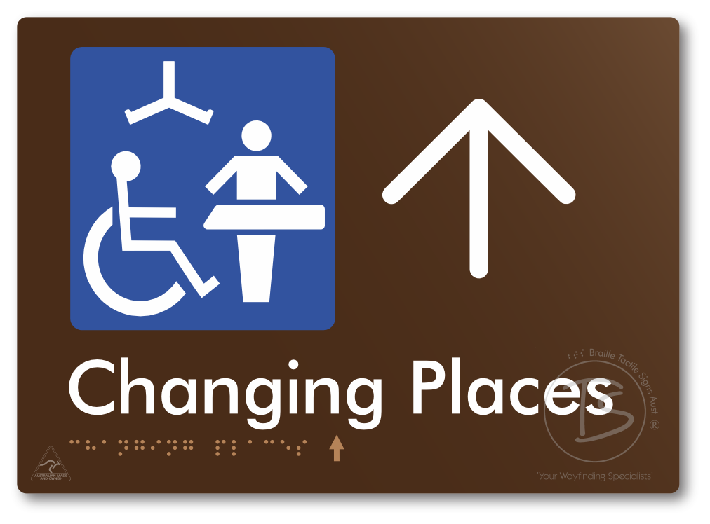 Changing Places with Large Directional Arrow (Certification Required)