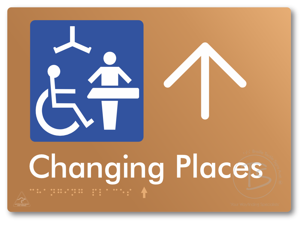 Changing Places with Large Directional Arrow (Certification Required)