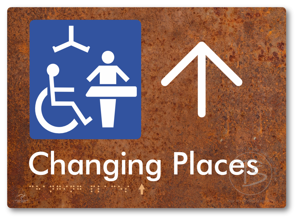 Changing Places with Large Directional Arrow (Certification Required)