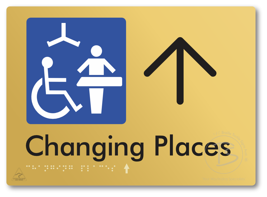 Changing Places with Large Directional Arrow (Certification Required)