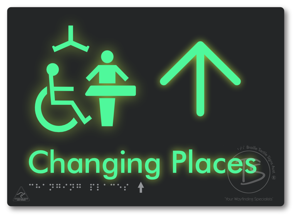 Changing Places with Large Directional Arrow (Certification Required)