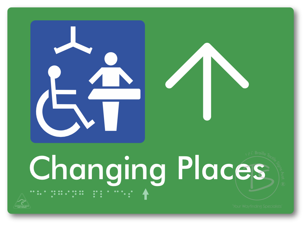 Changing Places with Large Directional Arrow (Certification Required)