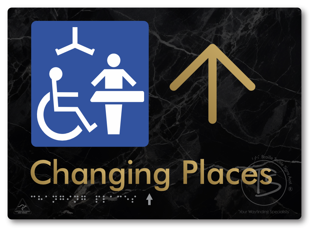 Changing Places with Large Directional Arrow (Certification Required)