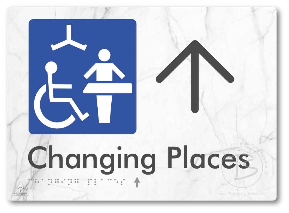 Changing Places with Large Directional Arrow (Certification Required)