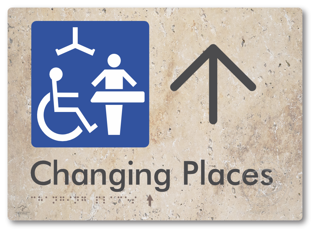 Changing Places with Large Directional Arrow (Certification Required)
