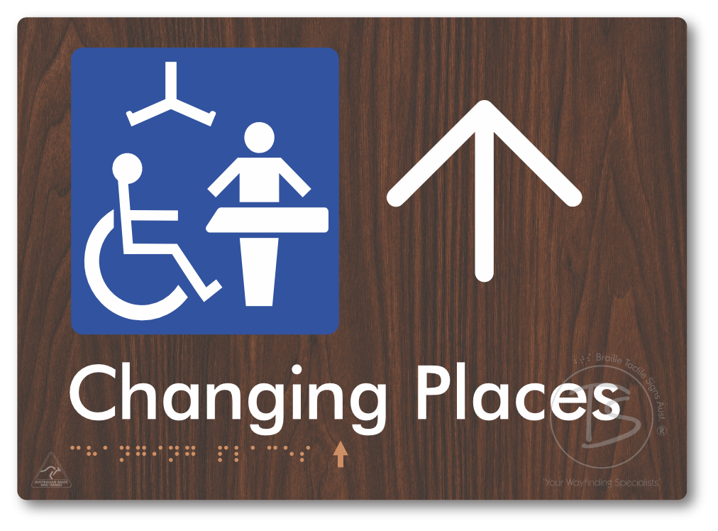 Changing Places with Large Directional Arrow (Certification Required)
