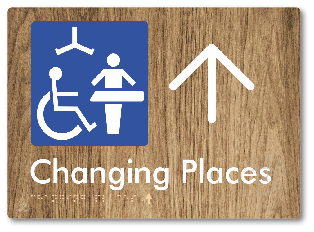 Changing Places with Large Directional Arrow (Certification Required)