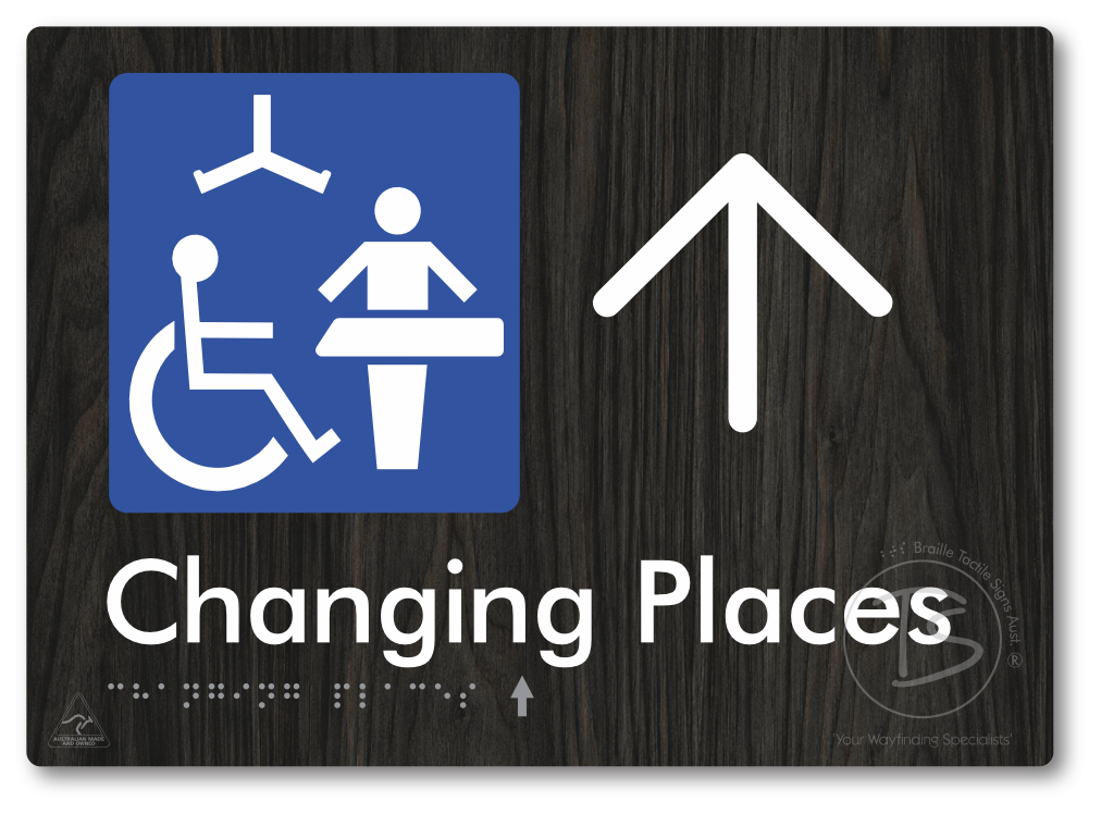 Changing Places with Large Directional Arrow (Certification Required)