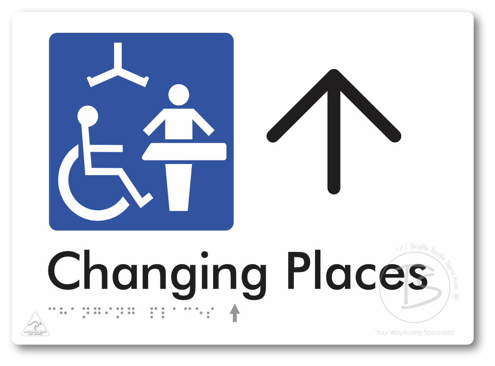 Changing Places with Large Directional Arrow (Certification Required)