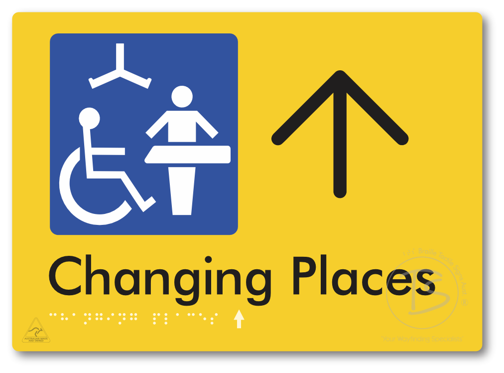 Changing Places with Large Directional Arrow (Certification Required)