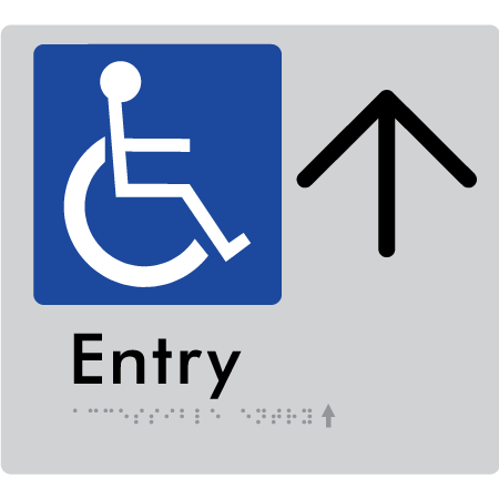 Accessible Entry with Large Arrow