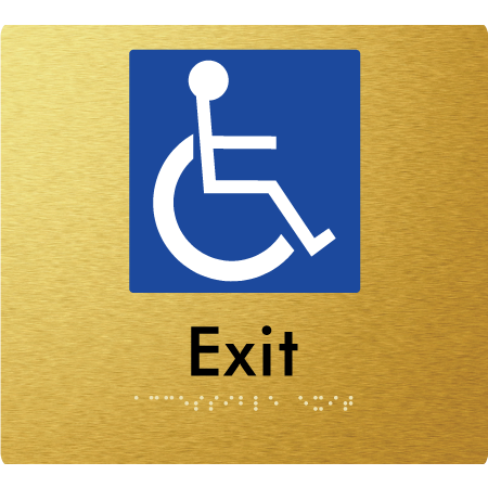 Accessible Exit - Braille Tactile Signs Aust.