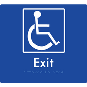 Accessible Exit - Braille Tactile Signs Aust.