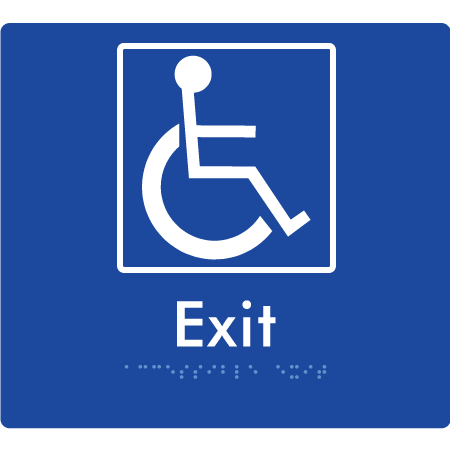 Accessible Exit - Braille Tactile Signs Aust.