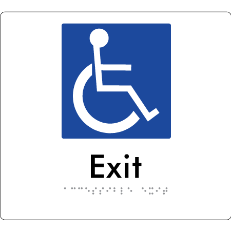 Accessible Exit - Braille Tactile Signs Aust.