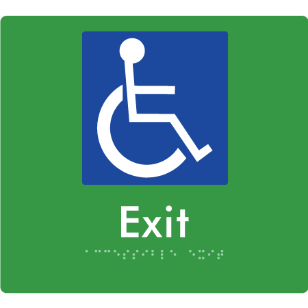 Accessible Exit - Braille Tactile Signs Aust.