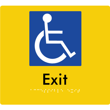 Accessible Exit - Braille Tactile Signs Aust.