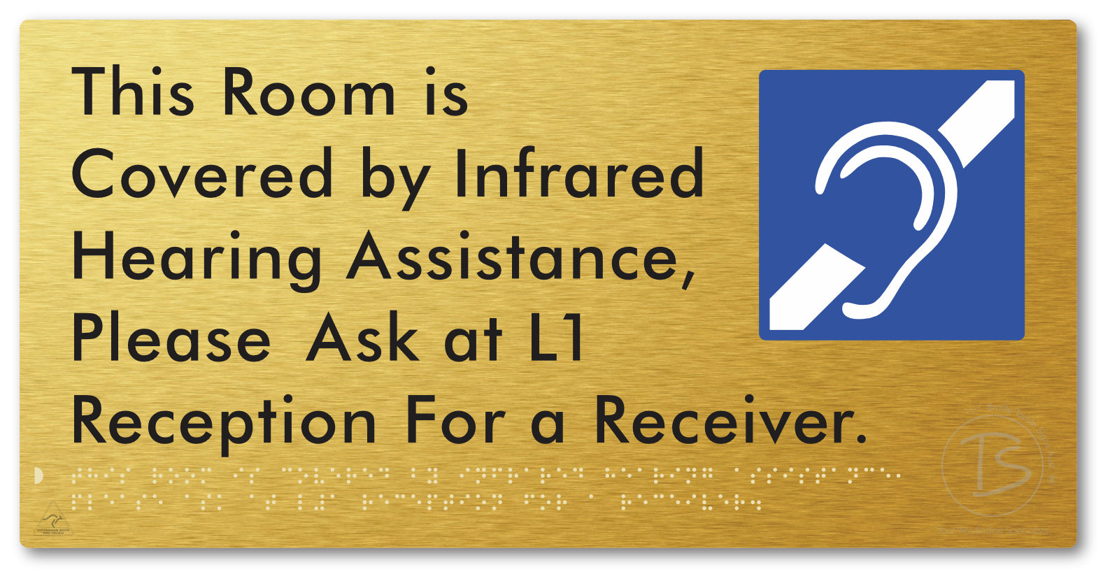 This Room is Covered by Infrared Hearing Assistance, Please Ask at L1 Reception For a Receiver