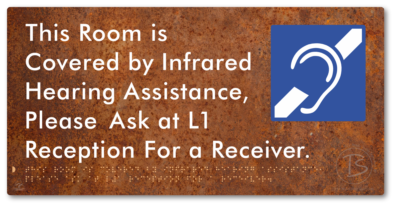 This Room is Covered by Infrared Hearing Assistance, Please Ask at L1 Reception For a Receiver