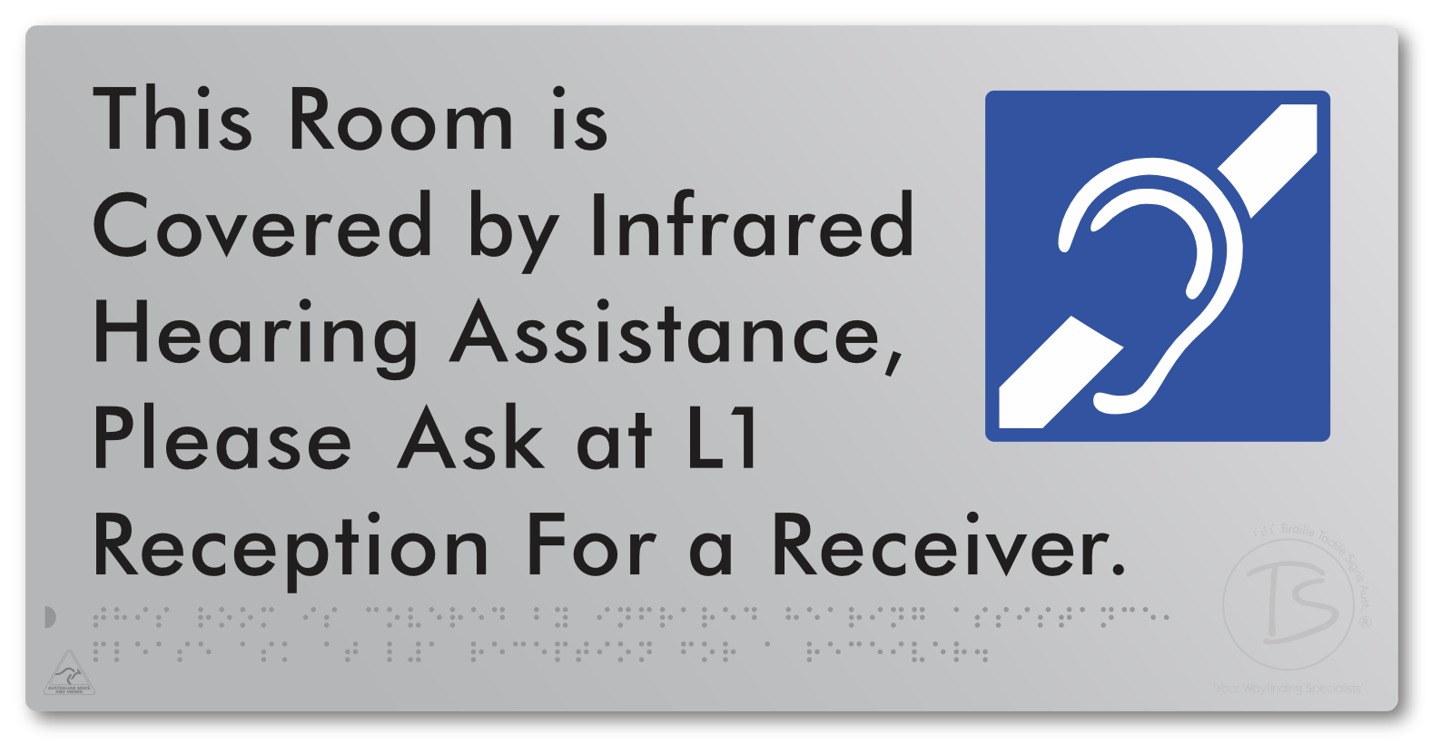 This Room is Covered by Infrared Hearing Assistance, Please Ask at L1 Reception For a Receiver