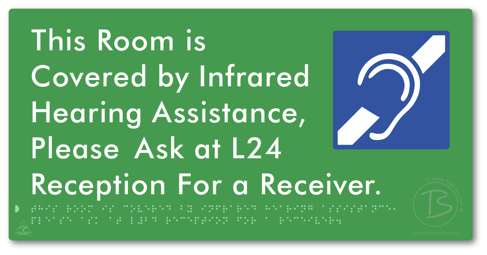 This Room is Covered by Infrared Hearing Assistance, Please Ask at L24 Reception For a Receiver