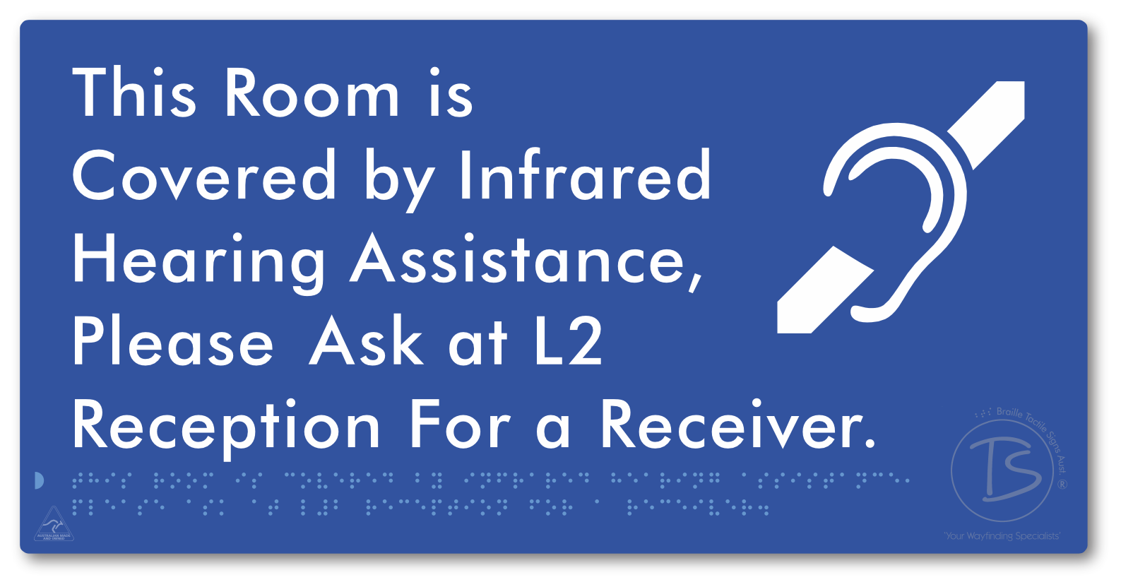 This Room is Covered by Infrared Hearing Assistance, Please Ask at L2 Reception For a Receiver