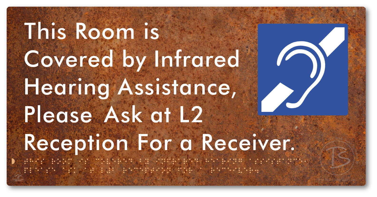 This Room is Covered by Infrared Hearing Assistance, Please Ask at L2 Reception For a Receiver