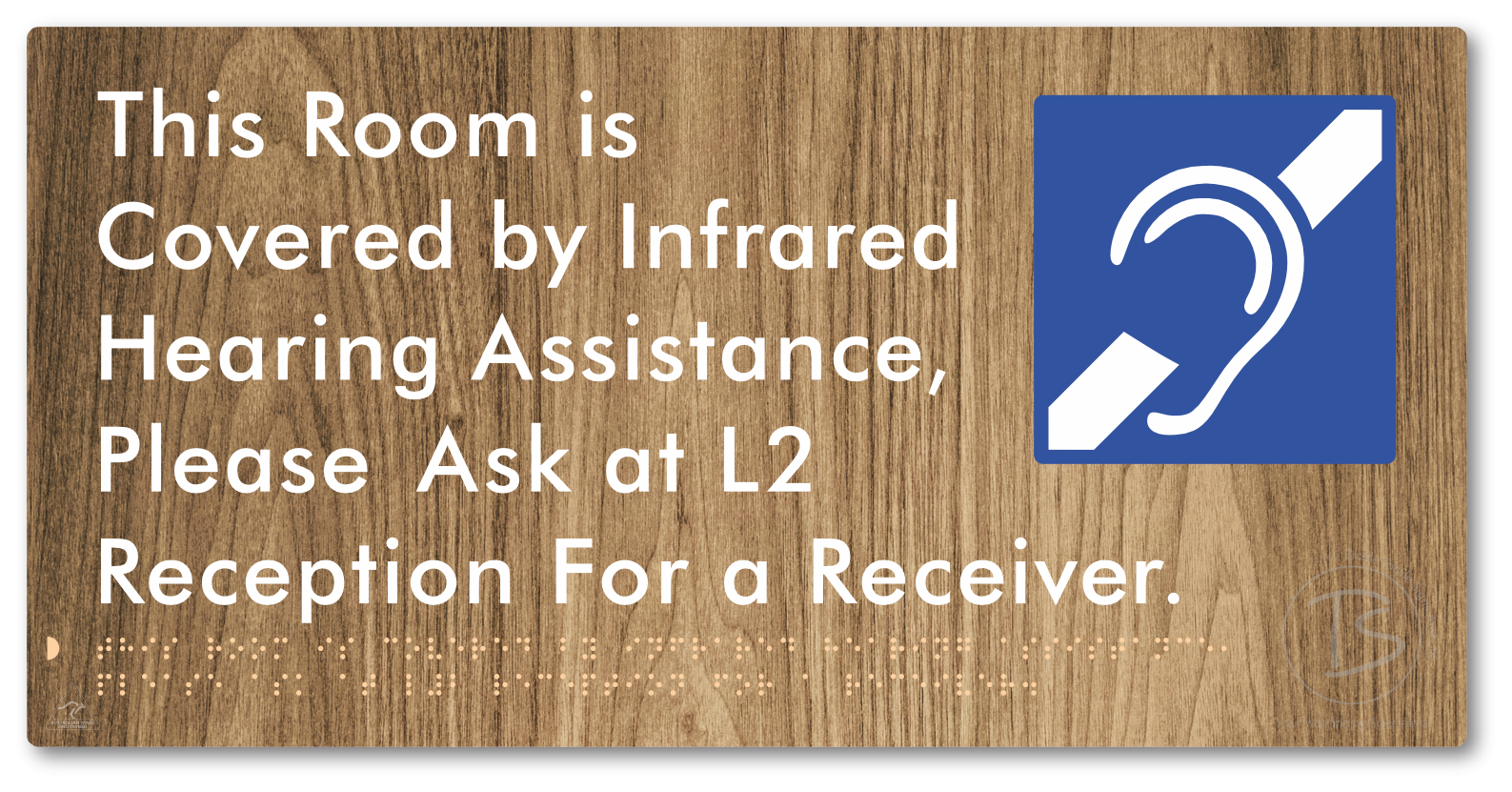 This Room is Covered by Infrared Hearing Assistance, Please Ask at L2 Reception For a Receiver