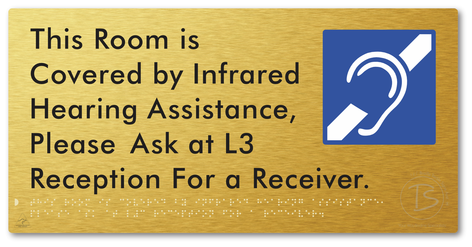 This Room is Covered by Infrared Hearing Assistance, Please Ask at L3 Reception For a Receiver