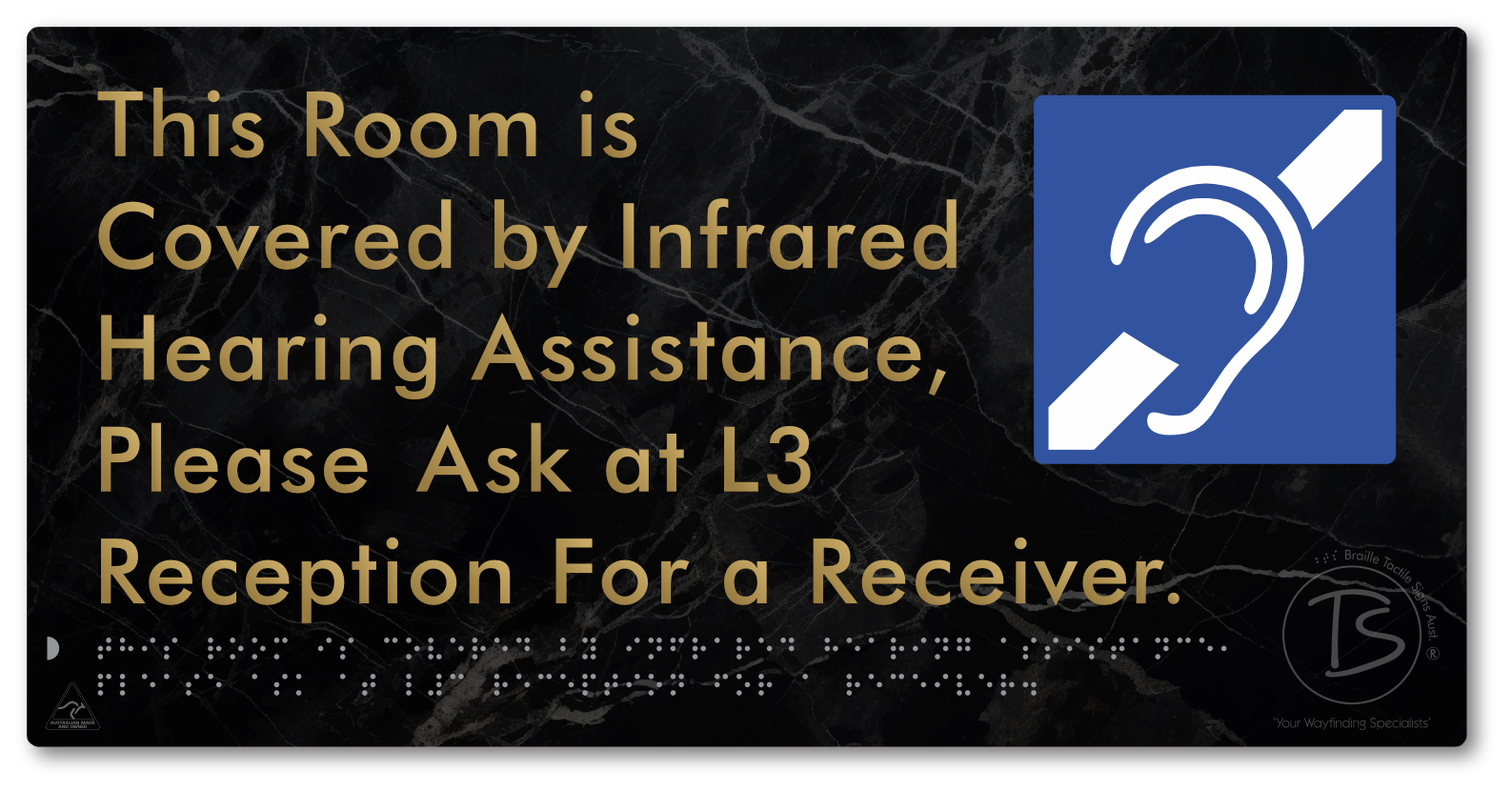 This Room is Covered by Infrared Hearing Assistance, Please Ask at L3 Reception For a Receiver