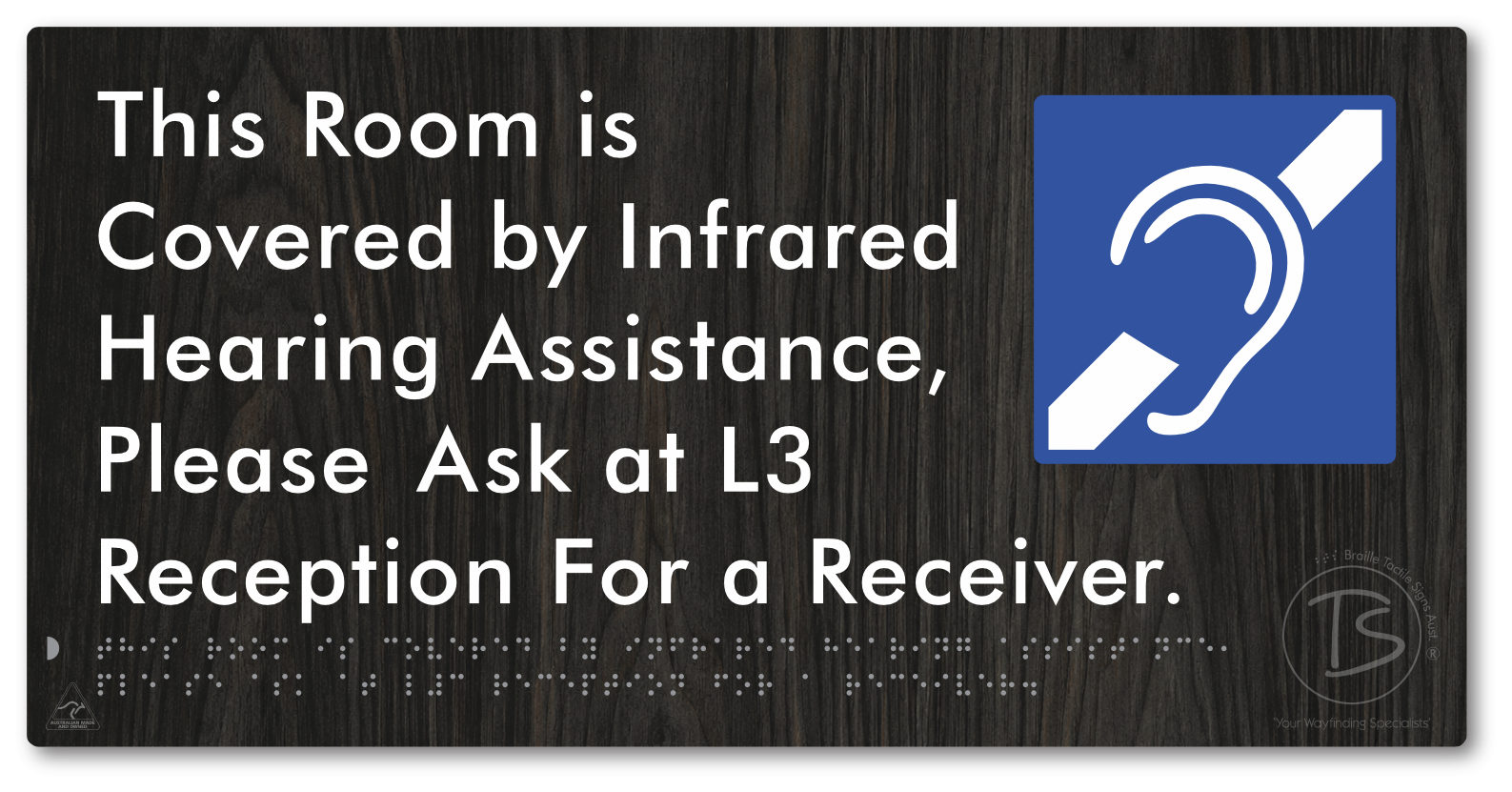 This Room is Covered by Infrared Hearing Assistance, Please Ask at L3 Reception For a Receiver